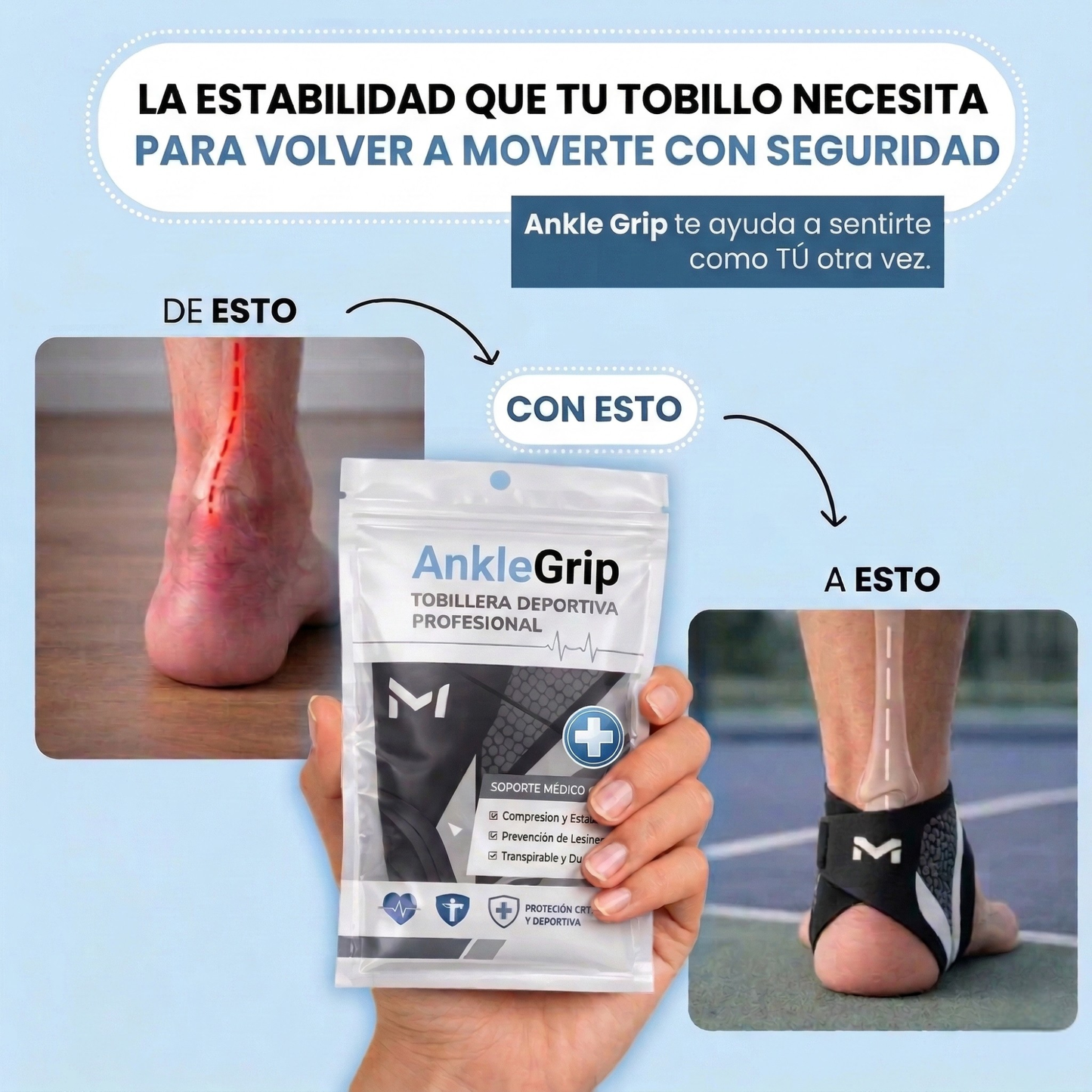 AnkleGrip™ Tobillera Pro